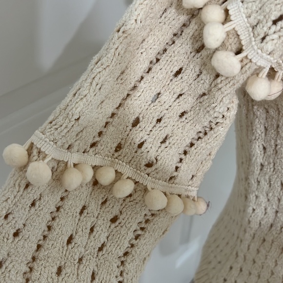 Willow and clay open weave Pom Pom sweater - Picture 3 of 6